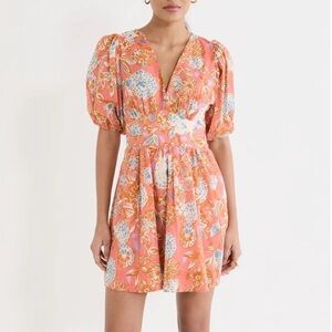 Trovata Birds of Paradisa Gia Dress in Spiced Daliah‎ Size M